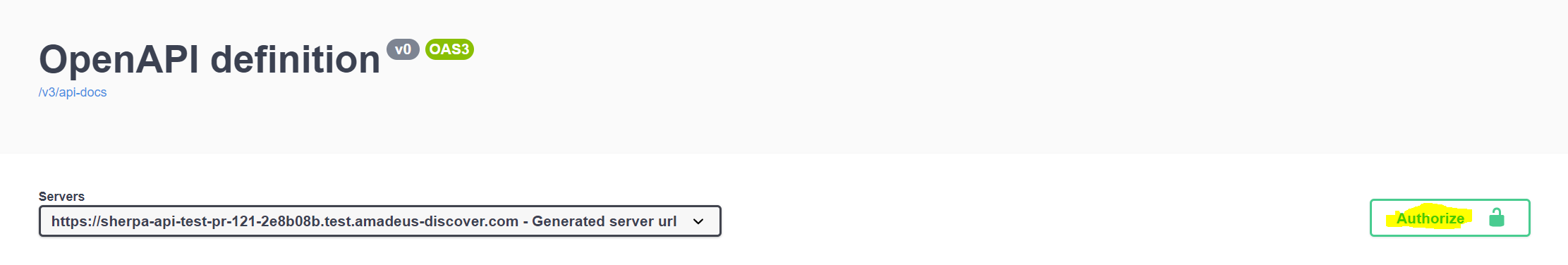 swagger authentication flow : authorize
